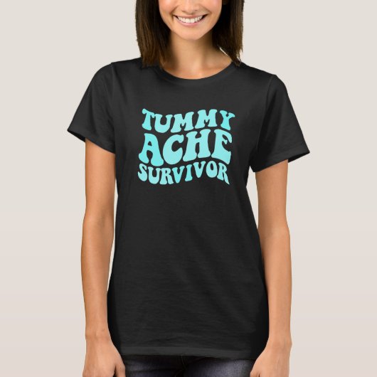 Tummy Ache Survivor Stomachache  Kids Tummy Ache T-shirt (Voorkant)