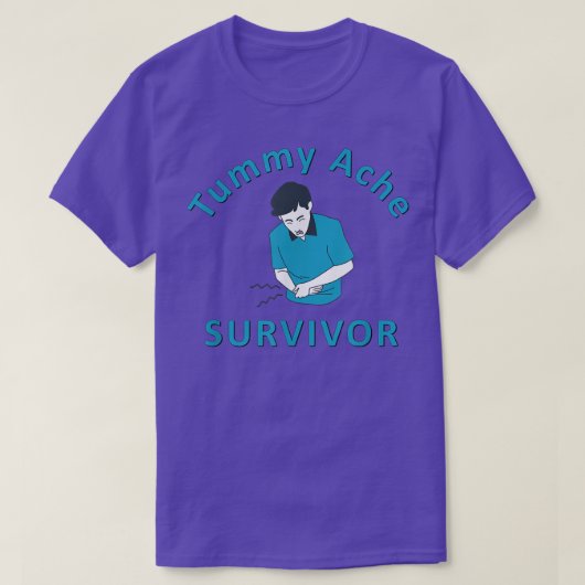 Tummy Ache Survivor T-shirt (Design voorkant)