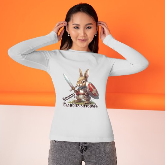 Tummy Troubles Survivor – Brave Bunny Edition T-shirt