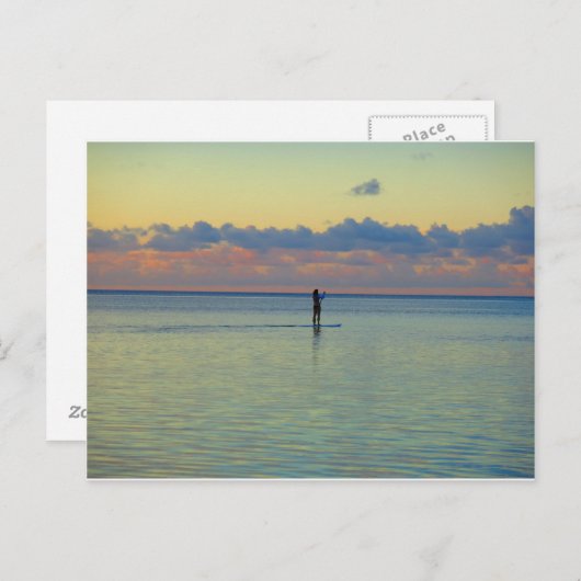 Tumon Bay paddle boarding Briefkaart (Voorkant / Achterkant)