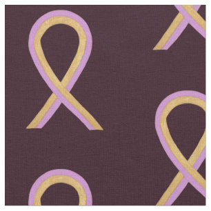 Tumor Pink & Gold Cancer Ribbon Fabric voor Phyllo Stof