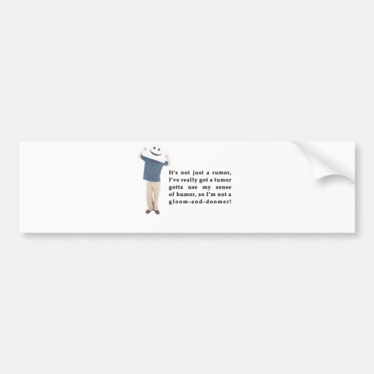 Tumor Poem Bumpersticker (Voorkant)