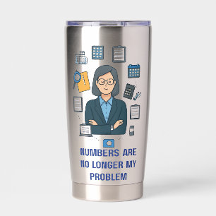 Tumor voor Gepensioneerde Accountant – Grappig Cad Geïsoleerde Drinkbeker