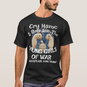 Tump laat minderjarige meisjes oorlog voeren tegen t-shirt
