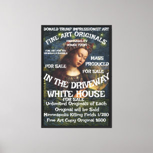 Tump Minneapolis Moord Fijne Kunst Verkoop Trump Canvas Afdruk