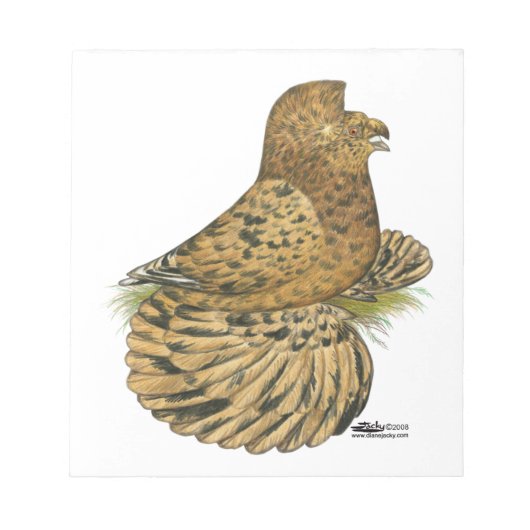 Tumpeter Pigeon Almond Notitieblok (Voorkant)