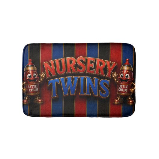 Tums cola nursery tweeling badmat/badkamers badmat (Voorkant)