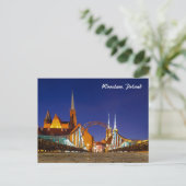 Tumski Bridge Wroclaw Polen Briefkaart (Staand voorkant)