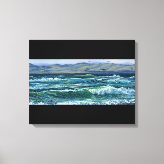 "Tumultuous Waves" Canvas Afdruk (Voorkant)
