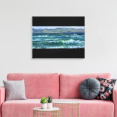 "Tumultuous Waves" Canvas Afdruk (Insitu (Woonkamer))