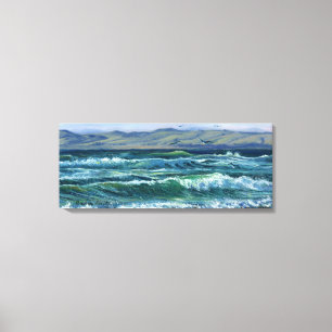 "Tumultuous Waves" Canvas Afdruk