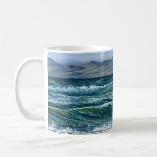 "Tumultuous Waves" Koffiemok (Links)