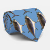 Tuna Fish Design Necktie Stropdas (Opgerold)