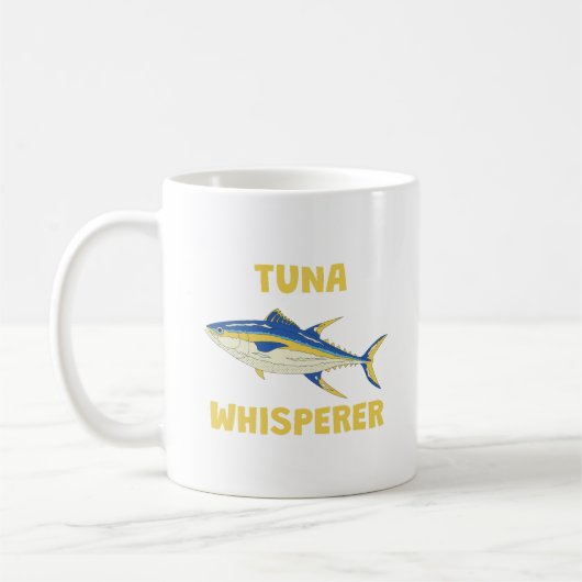 Tuna Fluisteraar Grappige Vissen Koffiemok (Links)