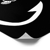Tuna Haak Minimal Visser Man Visliefhebber Poster (Hoek)