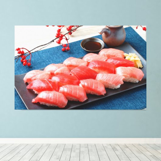 Tuna Harmony – Japanese Sushi Canvas (Insitu (Houten vloer))