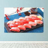 Tuna Harmony – Japanese Sushi Canvas Afdruk (Insitu (Houten vloer))