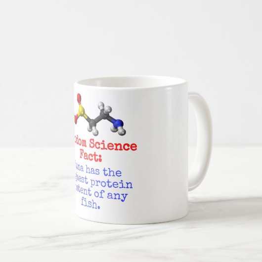 Tuna heeft het hoogste proteïne - wetenschappelijk koffiemok (Voorkant rechts)