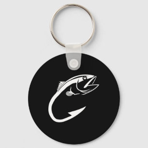 Tuna Hook Minimal Fisher Man Vissen Lover Sleutelhanger