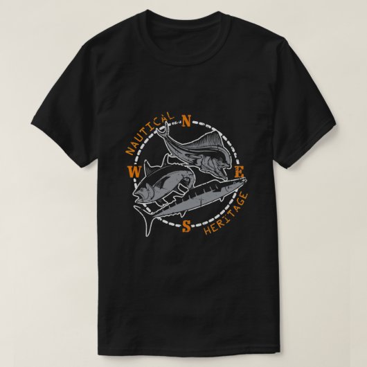 Tuna Kingfish Nautical Vissen Gift for Fisher T-shirt (Design voorkant)