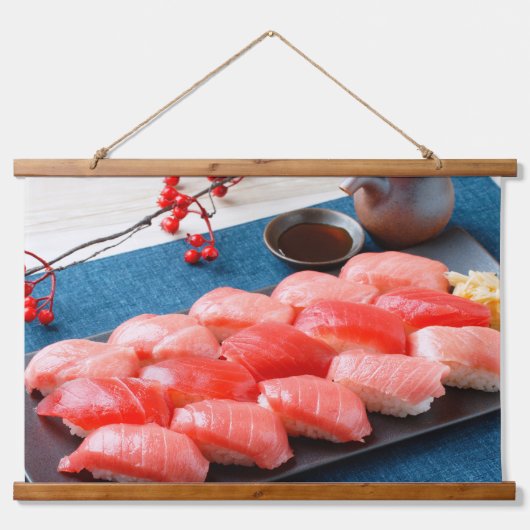 Tuna Lover’s Dream Tapestry – Japanese Elegance Hangend Wandkleed (Voorkant)