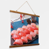 Tuna Lover’s Dream Tapestry – Japanese Elegance Hangend Wandkleed (Gebogen)