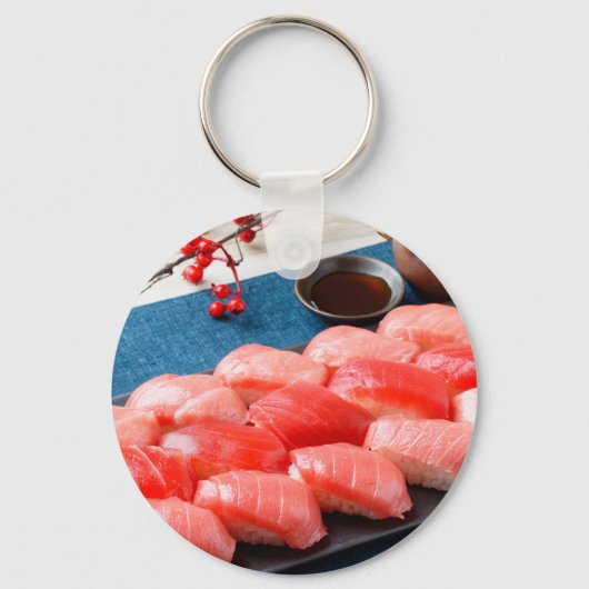 "Tuna Lover's Sushi Keychain – Taste of Japan" (Voorkant)