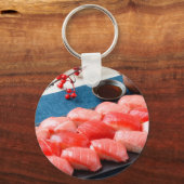 "Tuna Lover's Sushi Keychain – Taste of Japan" (Achterkant)