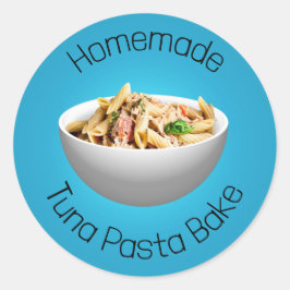 Tuna pasta bake Classic Round Sticker