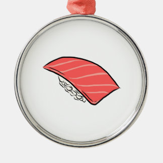 Tuna Sashimi Sushi Otoro Fatty Tuna Rice Japans Metalen Ornament