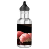 Tuna sushi served on a black lacquer plate waterfles (Rechts)