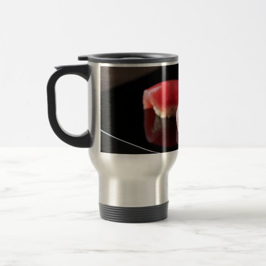 Tuna Trio – Refined Sushi Reflection Travel Mug Reisbeker (Links)