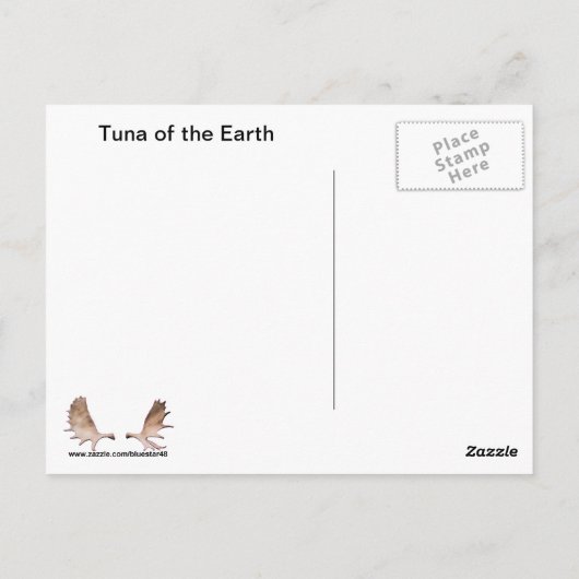 Tuna van de Aarde Briefkaart (Achterkant)