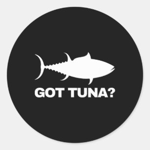 Tuna Vis Liefhebber Cadeau - Heeft Tuna Grappige V Ronde Sticker