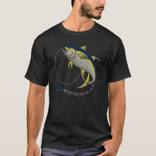 Tuna Vissen Hengel Visser Angelaar Visser Zoutwate T-shirt