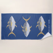 Tuna Visserijbootnaam Strandlaken (Voorkant)