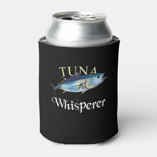 Tuna Whisperer Dark gekleurd Blikjeskoeler (Blikje Voorkant)