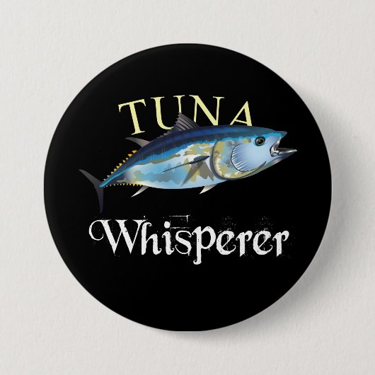 Tuna Whisperer Dark gekleurd Ronde Button 7,6 Cm (Voorkant)