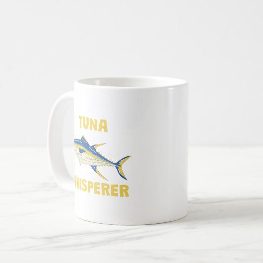 Tuna Whisperer Funny Vist Koffiemok (Voorkant links)
