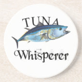 Tuna Whisperer Light gekleurd Zandsteen Onderzetter (Voorkant)