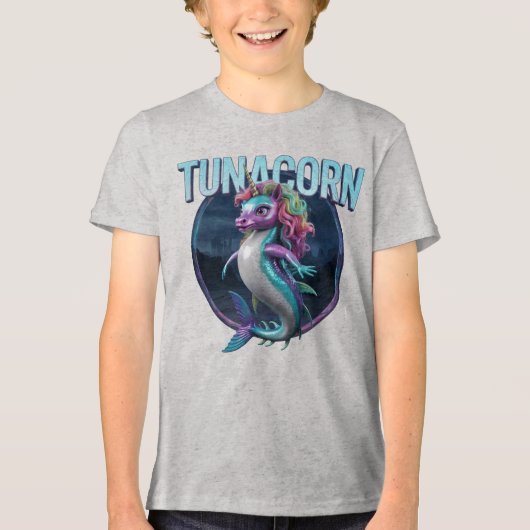 Tunacorn fotografisch combo-wezen grappig Tri-Blend shirt (Voorkant)
