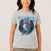 Tunacorn fotografisch combo-wezen grappig Tri-Blend shirt (Voorkant)