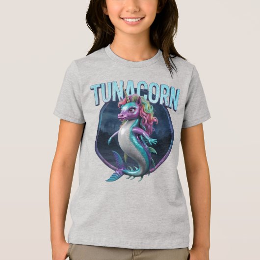 Tunacorn fotografisch combo-wezen grappig Tri-Blend shirt (Voorkant)