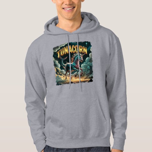 Tunacorn Illustration Combo Creature Funny Hoodie (Voorkant)