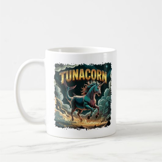 Tunacorn Illustration Combo Creature Funny Koffiemok (Links)