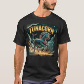 Tunacorn Illustration Combo Creature Funny T-shirt (Voorkant)