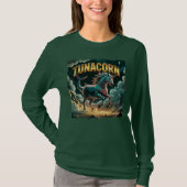 Tunacorn Illustration Combo Creature Funny T-shirt (Voorkant)