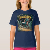 Tunacorn Illustration Combo Creature Funny T-shirt (Voorkant)