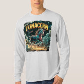 Tunacorn Illustration Combo Creature Funny T-shirt (Voorkant)
