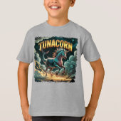 Tunacorn Illustration Combo Creature Funny T-shirt (Voorkant)